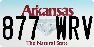 AR license plate 877WRV