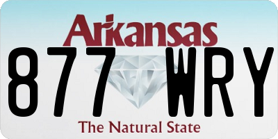 AR license plate 877WRY