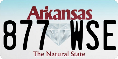 AR license plate 877WSE