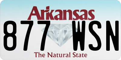 AR license plate 877WSN