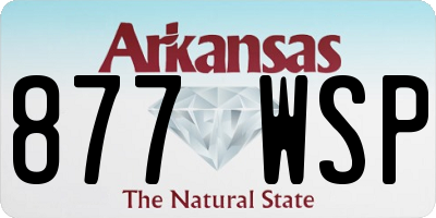 AR license plate 877WSP