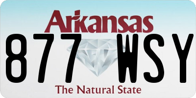 AR license plate 877WSY