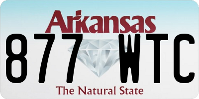 AR license plate 877WTC