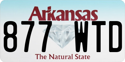 AR license plate 877WTD