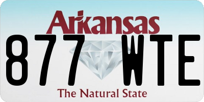 AR license plate 877WTE