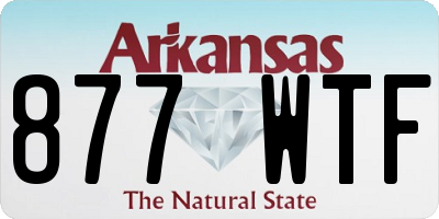 AR license plate 877WTF