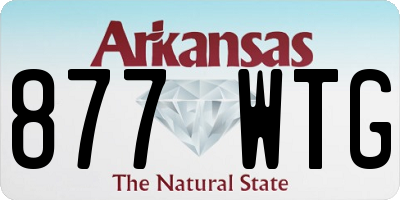 AR license plate 877WTG