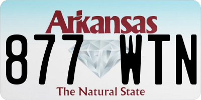 AR license plate 877WTN