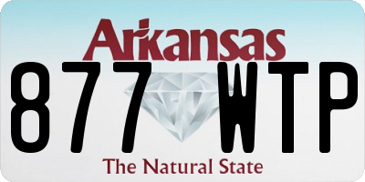 AR license plate 877WTP