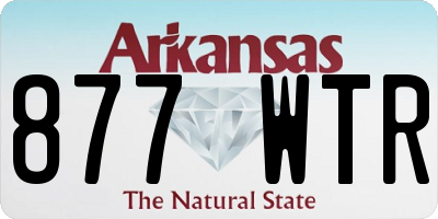 AR license plate 877WTR