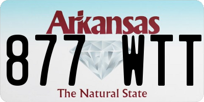 AR license plate 877WTT