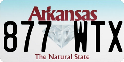 AR license plate 877WTX