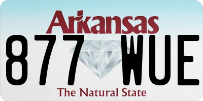 AR license plate 877WUE