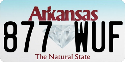 AR license plate 877WUF