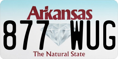 AR license plate 877WUG
