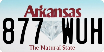 AR license plate 877WUH