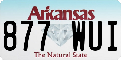 AR license plate 877WUI