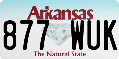 AR license plate 877WUK