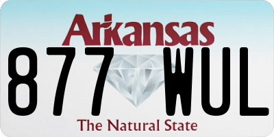 AR license plate 877WUL