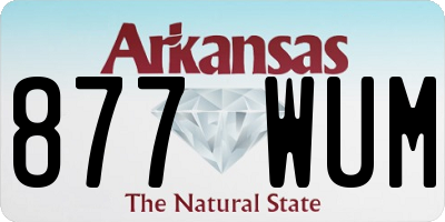 AR license plate 877WUM