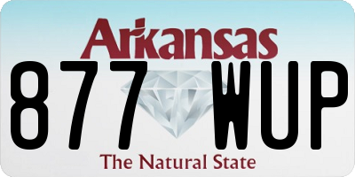 AR license plate 877WUP