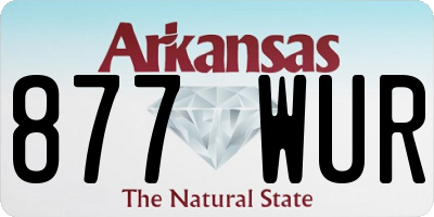 AR license plate 877WUR