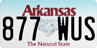 AR license plate 877WUS
