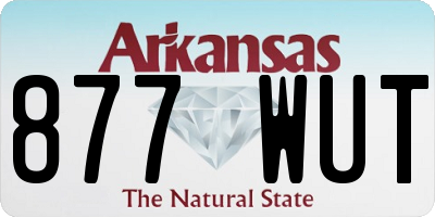 AR license plate 877WUT