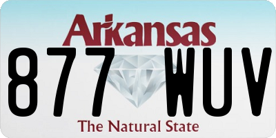 AR license plate 877WUV