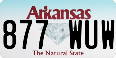 AR license plate 877WUW