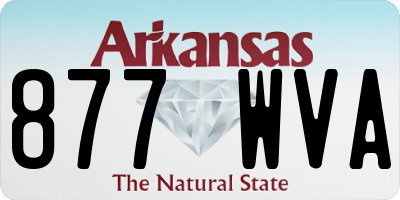 AR license plate 877WVA