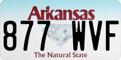 AR license plate 877WVF