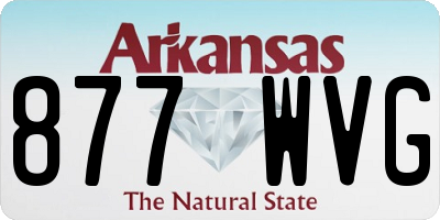 AR license plate 877WVG