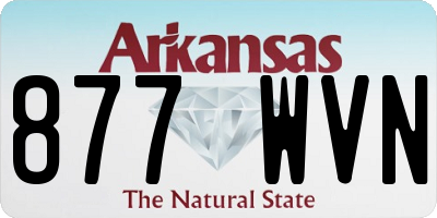 AR license plate 877WVN