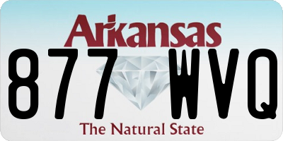 AR license plate 877WVQ