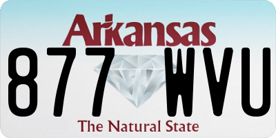 AR license plate 877WVU