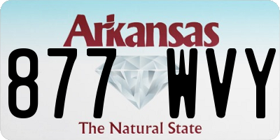 AR license plate 877WVY