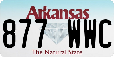 AR license plate 877WWC