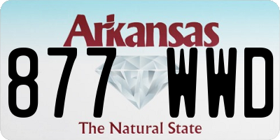 AR license plate 877WWD