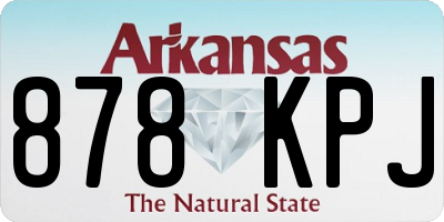 AR license plate 878KPJ