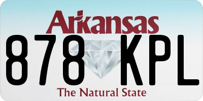 AR license plate 878KPL