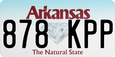 AR license plate 878KPP