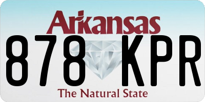 AR license plate 878KPR