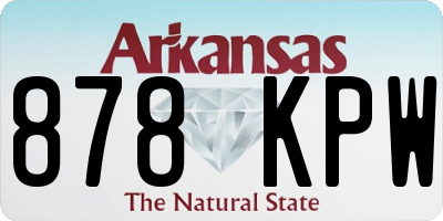 AR license plate 878KPW