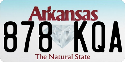 AR license plate 878KQA