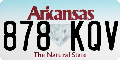 AR license plate 878KQV