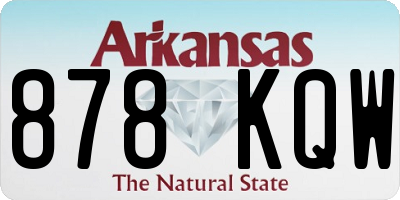 AR license plate 878KQW
