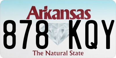 AR license plate 878KQY
