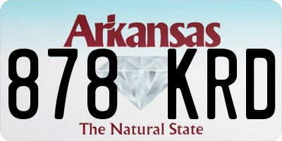 AR license plate 878KRD