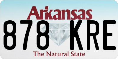 AR license plate 878KRE